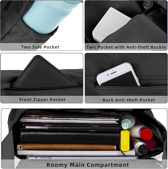 Lovvento Shoulder Messenger Bag for Men - Women Laptop Bag 15.6 inch Satchel Bags Mens Canvas Crossbody Tote Bags