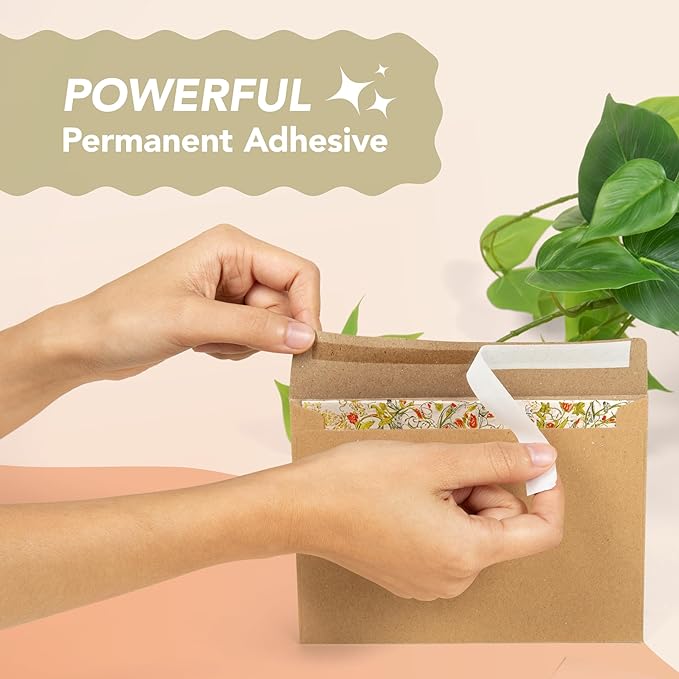 Pack It Chic - 4 3/8" X 5 3/4" A2 Envelopes White (250 Count) Self-Adhesive Envelopes for Invitations, Card Making, Photos, RSVP Cards, and Greeting Cards