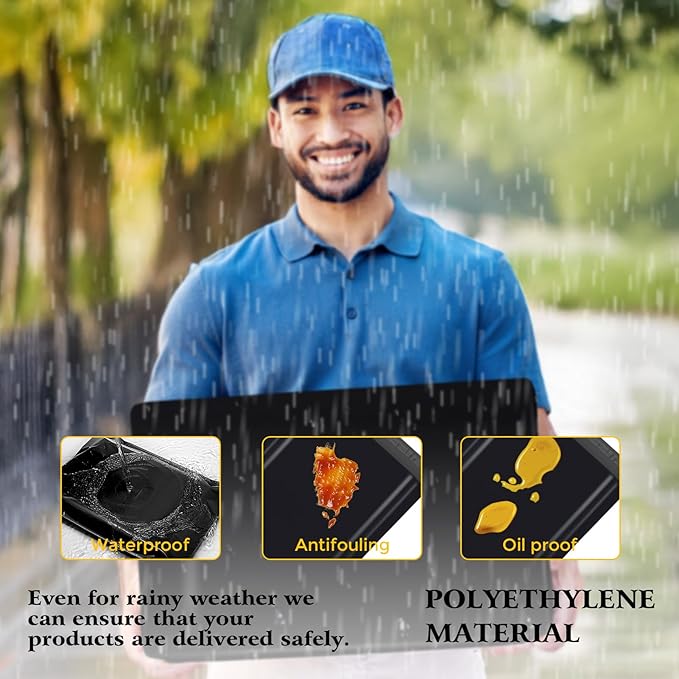 Metronic Large Poly Mailers 17.7x22” 50pcs,Bulk Large Shipping Bags for Clothes,Strong Self Adhesive Shipping Envelopes for Small Business,Waterproof Mailing Envelopes for Packaging Black