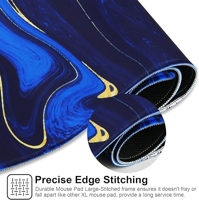 Large Gaming Mouse Pad with Stitched Edges,[27.5x11.8In] Extended Mouse Pad with Non-Slip Natural Rubber Base for Gamer/Desktop/Office/Home 70x30 Quicksand03