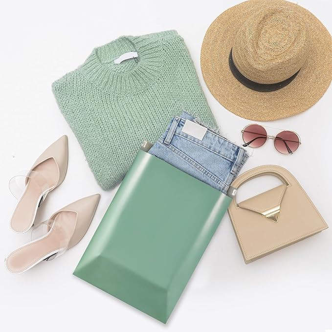 Metronic Poly Mailers 10x13 1200 Pcs, Shipping Bags for Clothing, Strong Adhensive Mailing Bags, Shipping Envelopes for Small Business, Tear-resistant Mailer Envelopes Bags in Grayed Jade Green