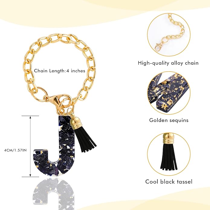 Letter Charm Accessories for Stanley Cup 1 PCS Cute Initial Keychain Handle Charm for Stanley Tumbler for Women