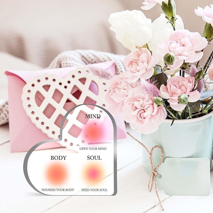 Mental Health Decor, Therapy Anxiety Decor Sign, Psychotherapy Affirmations Heart Acrylic Sign, Therapy Mental Health Decorations, Mental Health Gifts for Social Worker Classroom School Counseling