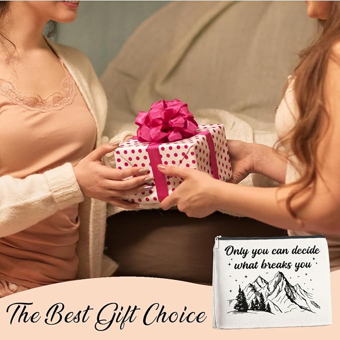 NGAEAK Bookish Gifts Cosmetic Bag, Gifts for Book Lovers Christmas Birthday Zipper Makeup Pouch Small Makeup Bag