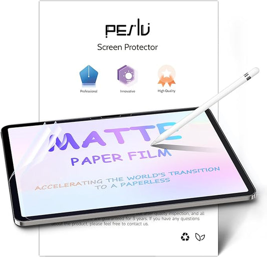 2 Pack Like Paper Screen Protector for iPad Air 13 Inch 2024/2025 (M2/M3, 6th/7th Gen), Matte Anti Glare PET Film/Blue Light Filter Eye Protection Cover/Drawing & Writing Feel Like on Paper