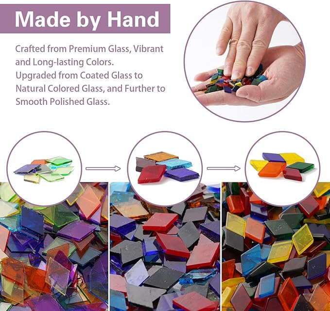 Turkish Mosaic Table Lamp for Living Room or Bedroom Decoration with Glass Vase and USB Power