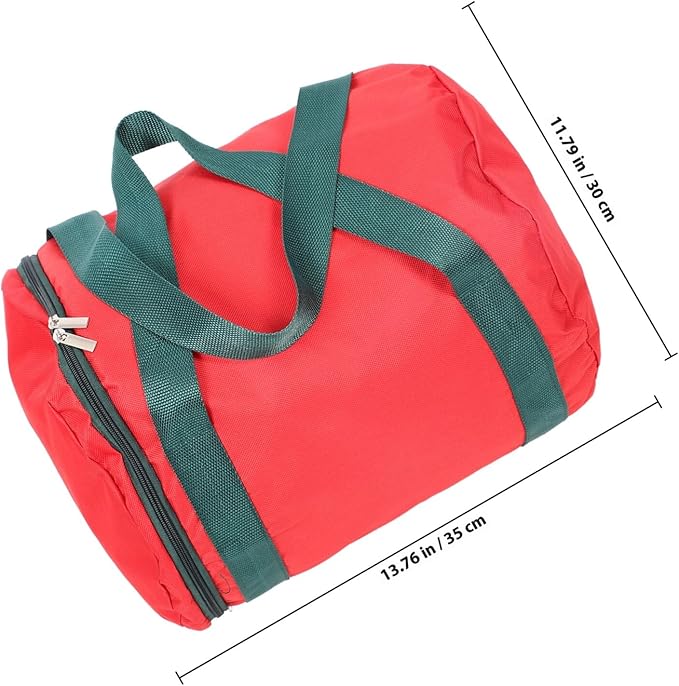 Uonlytech Oxford Cloth Christmas Lamp Storage Bag with Zipper and Carry Handles Capacity Xmas Light Reel Organizer Tree Storage Pouch for Holiday Decoration Protection