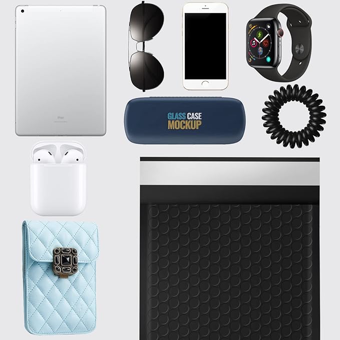 packbabol Bubble Mailers, 6x9 Inch Poly Padded Bubble Mailers Pack of 50 Bubble Envelopes Opaque Self Seal Adhesive Waterproof Bags for Shipping and Packaging(Black,6x9-50Pc)