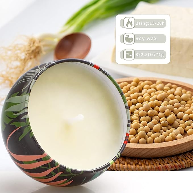 8 Pack Candles for Home Scented, Aromatherapy Candle Sets Gifts for Women, Natural Soy Wax Candles, Long Lasting Scented Candles Set for Men, Teacher, Mom, Anniversary, Birthday