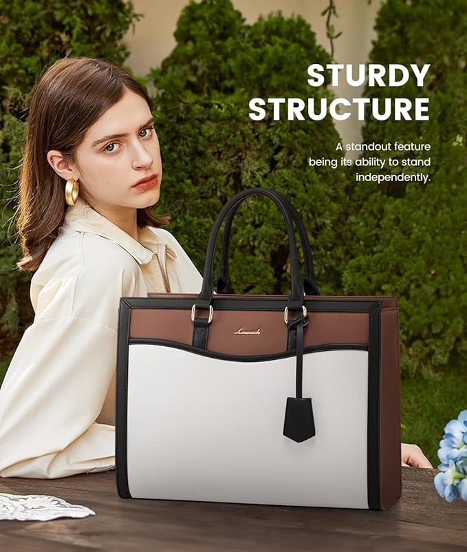 LOVEVOOK Laptop Tote Bag for Women, Office Work Bag Briefcase fit for 15.6 inch Laptop, Large Capacity Teacher Bag Handbag