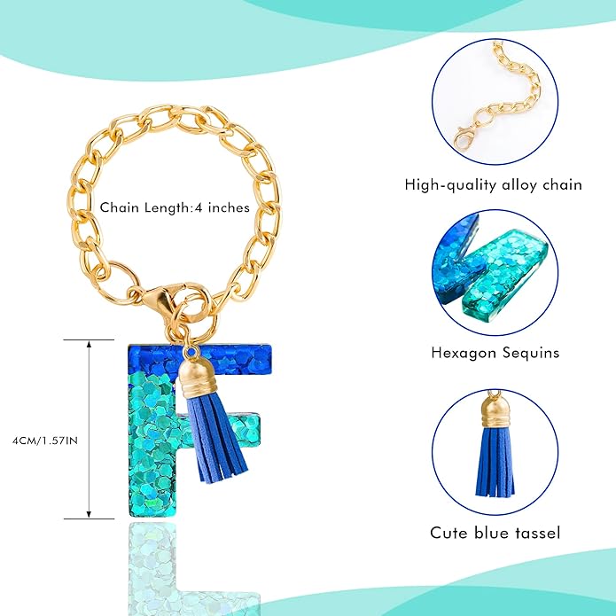 Letter Charm Accessories for Stanley Cup 1 PCS Cute Initial Keychain Handle Charm for Stanley Tumbler for Women