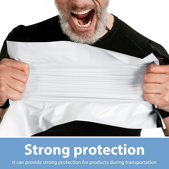 Metronic Poly Mailers 24x24 300 Pcs Large Shipping Bags for Clothing White Packaging Bags Strong Self Seal Adhesive Shipping Envelopes for Small Business Tear-resistant Mailing Bags Mailing Envelopes