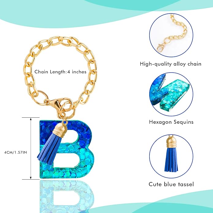 Letter Charm Accessories for Stanley Cup 1 PCS Cute Initial Keychain Handle Charm for Stanley Tumbler for Women