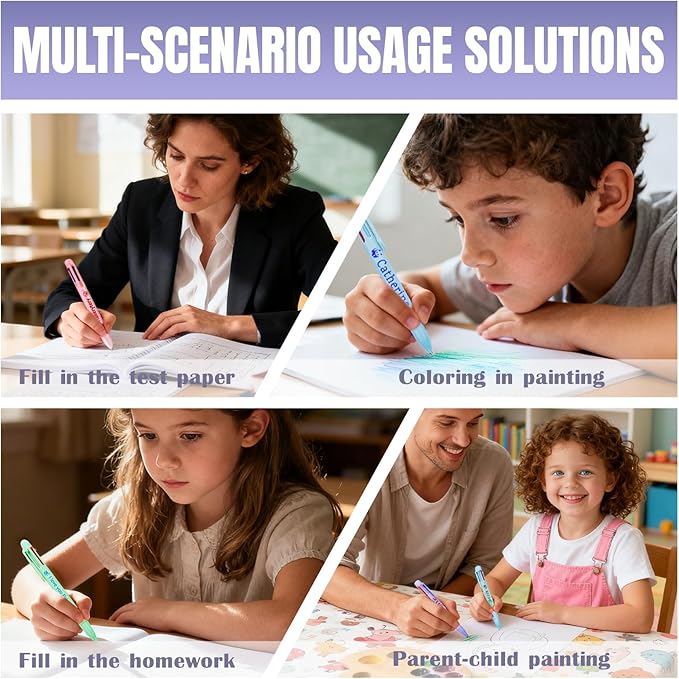 Personalized Multicolor Ballpoint Pen Bulk Custom 6-In-1 Pens with Name Logo Customized Color Pen Boys Girls Teacher Business Gift Dblue_28PC