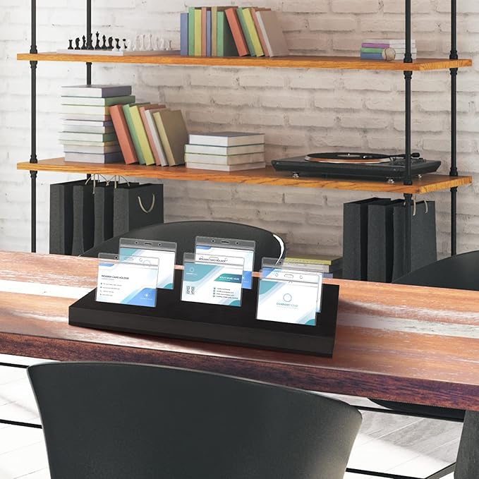 Lincia 4 Pcs Name Badge Holder ID Badge Tray Organizer Name Badge Organizer Badge Foam Holds 60 Badges ID Tag Name Badge Organizer Name Tag Holders for Office, 16 3/4 x 12 x 1 1/4 Inch