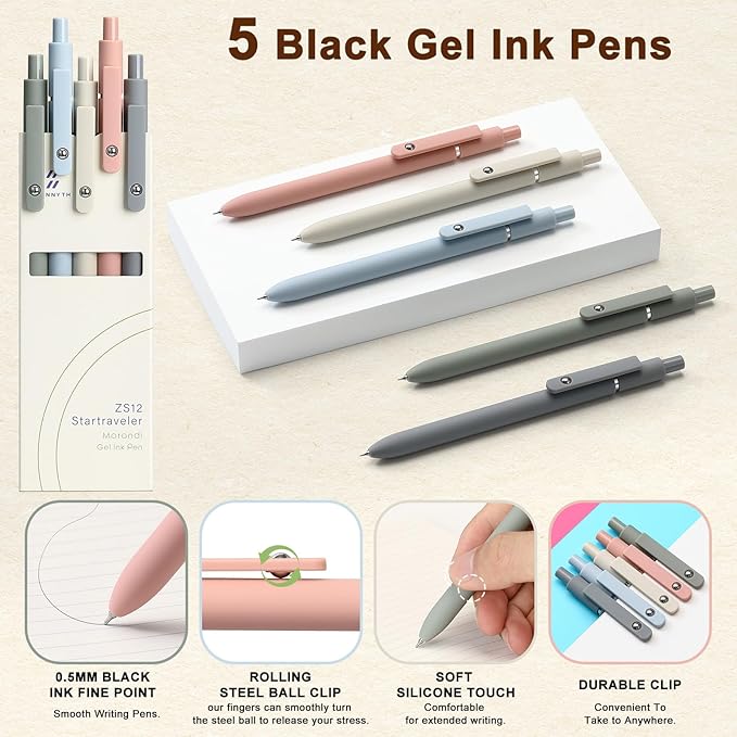 Stationery Gift Set for Women – 37PCS Aesthetic Journal Kit with A5 Spiral Notebooks, Gel Pens, Sticky Notes & Tabs, Premium Gift Box – Perfect for Birthday, Graduation & Holidays