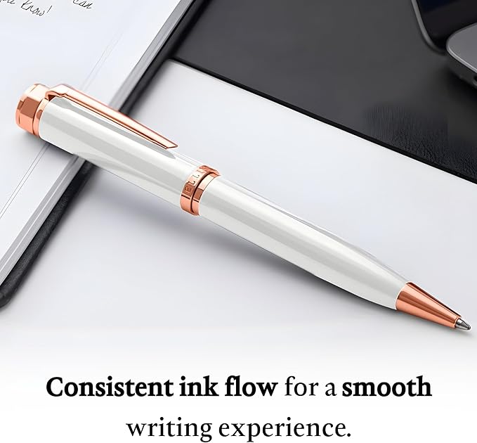 Ellington Pens Luxury Ballpoint Pen – Premium Quality, Smooth Writing Experience, Elegant Design, Includes 2 Ink Refills (Black & Blue)