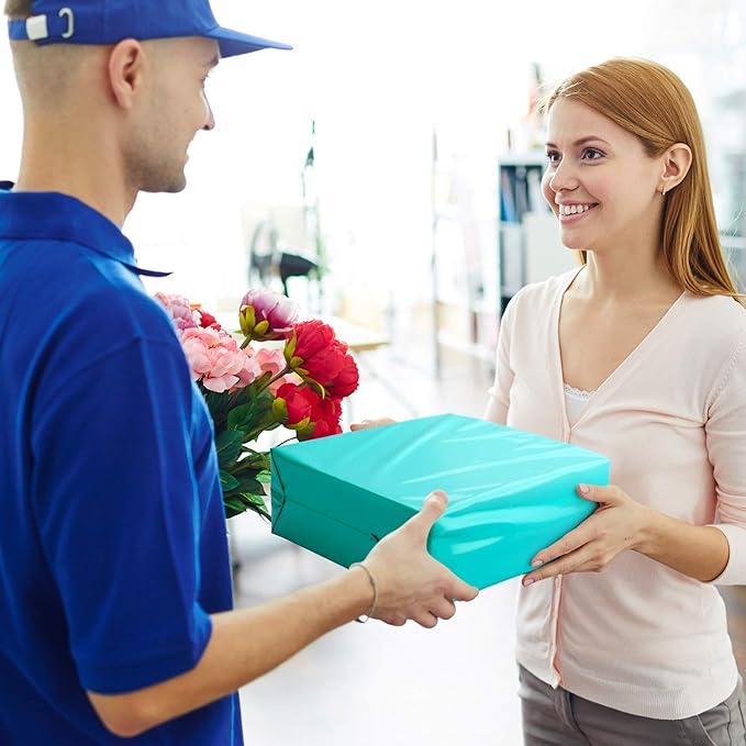 Metronic Poly Mailers 12x15.5" 500 Pack Shipping Bags, Strong Adhesive Mailing Bags, Waterproof and Tear-Proof Multipurpose Envelopes for Clothing, Small Business,Postal Bags Teal