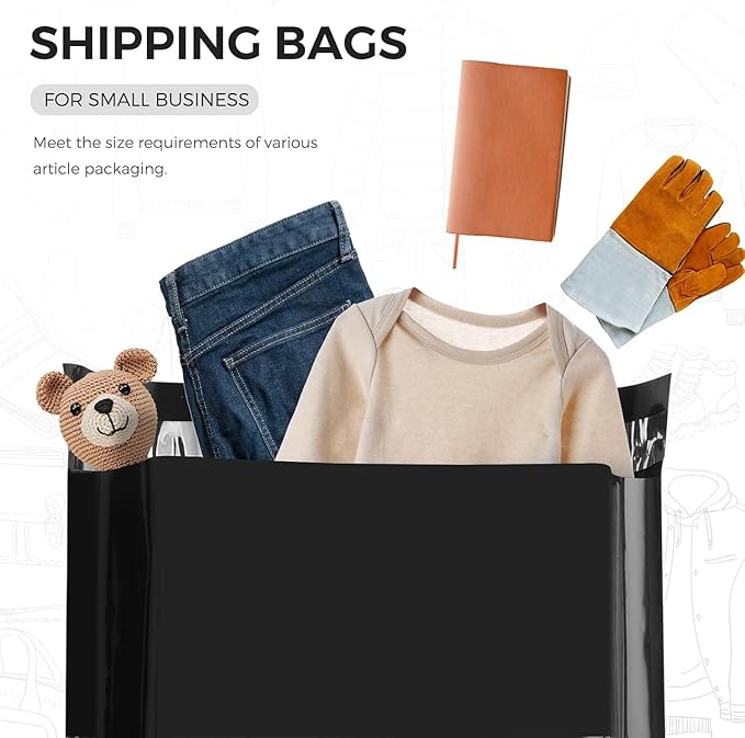 Metronic Poly Mailers 19x24 Inch 250pcs Shipping Bags for Clothes,Self Adhesive Shipping Envelopes for Small Business,Waterproof Mailers Poly Bags for Shipping,Packaging Mailing Bags White