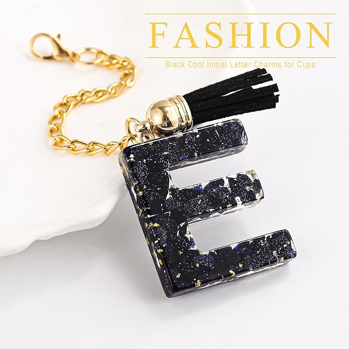 Letter Charm Accessories for Stanley Cup 1 PCS Cute Initial Keychain Handle Charm for Stanley Tumbler for Women