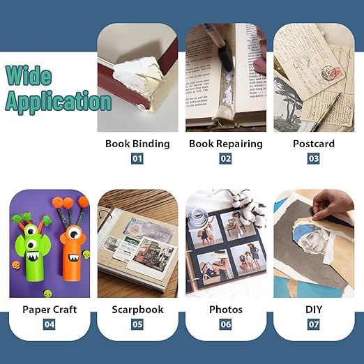 Lineco Books by Hand pH Neutral Adhesive, Archival Quality Acid-Free Dries Clear and Quick Water Soluble Lay-Flat Property, 16 Ounces (1 Pack)