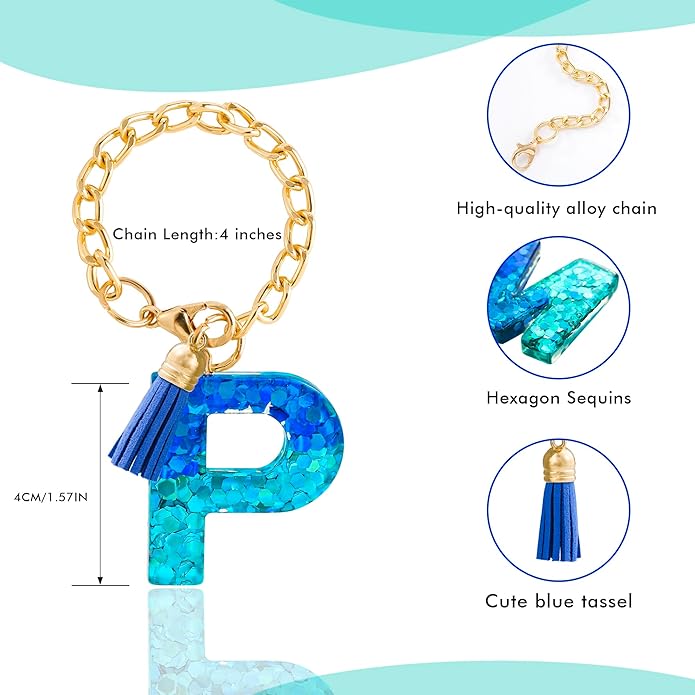 Letter Charm Accessories for Stanley Cup 1 PCS Cute Initial Keychain Handle Charm for Stanley Tumbler for Women