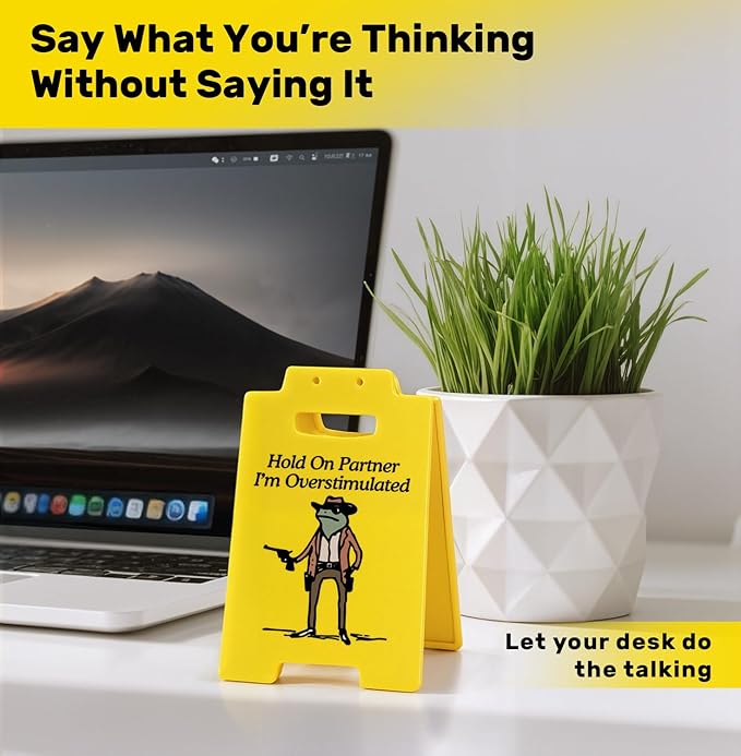 Office Desk Accessories for Work (Hold On Partner)