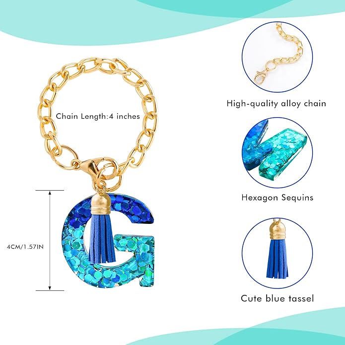 Letter Charm Accessories for Stanley Cup 1 PCS Cute Initial Keychain Handle Charm for Stanley Tumbler for Women