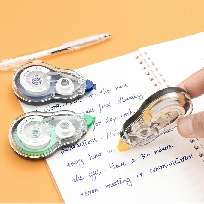 M&G 12 Pack Correction Tape，39.3 Feet Correction Tape, Easy to Use Applicator for Instant Corrections, Study Supplies and Office Products, Total 472FT/144M