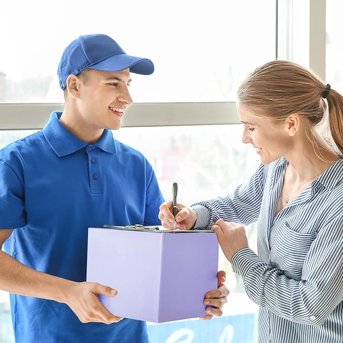 Metronic Poly Mailers 14.5X19 100 Pack, Strong Adhesive Shipping Bags for Clothing, Waterproof and Tear-Proof Packaging Bags Mailers Poly Bags for Shipping Envelopes in Lilac Purple