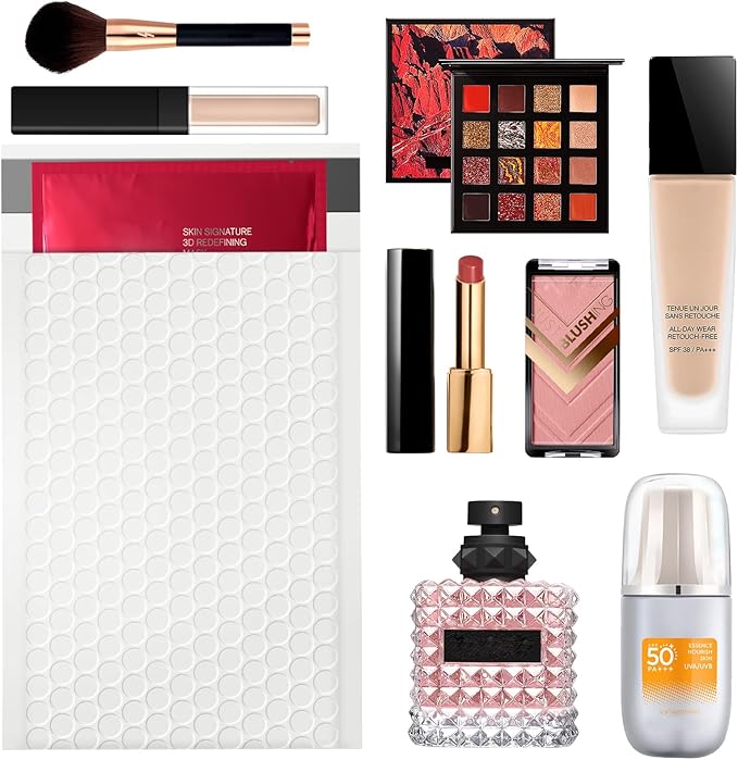 packbabol Bubble Mailers, 4x7 Inch Padded Bubble Mailers Pack of 100 Bubble Envelopes Opaque Self Seal Adhesive Waterproof Bags for Shipping and Packaging (White, 4x7-100Pc)