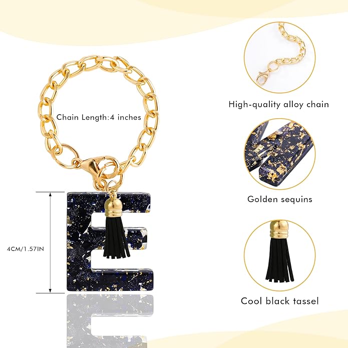 Letter Charm Accessories for Stanley Cup 1 PCS Cute Initial Keychain Handle Charm for Stanley Tumbler for Women