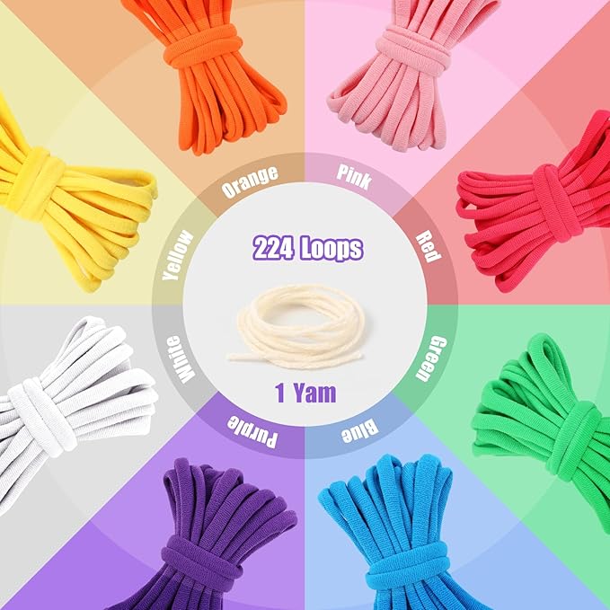 MagicKidz Weaving Loom Kit Toy - Birthday Gifts for Kids 6 7 8 9 10 11 12 Years Old - Arts and Crafts Kit for Girls Ages 6-8 10-12, DIY Potholder Knitting Kit with Loops