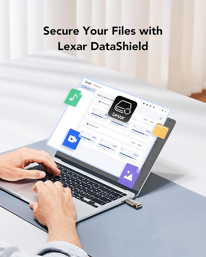 Lexar D40E 256GB Dual USB 3.2 Gen 1 Type-C Jump Drive, USB-C Flash Metal Housing Swivel Design Thumb Drive