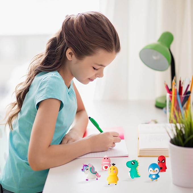 LOFIR 60 Pieces Pencil Toppers Animal Pencil Toppers Pen Toppers Clip on Pencil Classroom Prizes for Office Kids Back to School Student Supplies Party Favors(60)