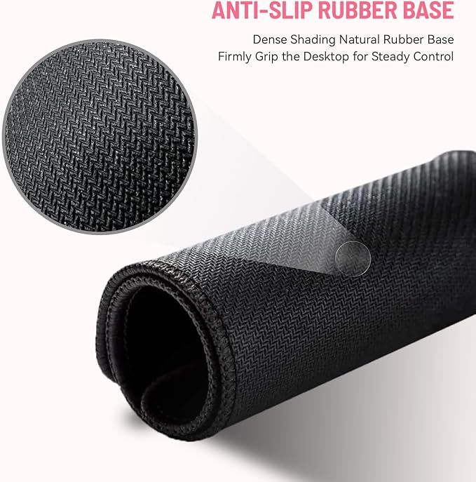 Mousepad Desk Mat Gaming Large Keyboard Cute Office Desktop Computer Laptop XXL Long Big Kawaii Aesthetic Girly Pretty Design Women Girl Gamer Oversized Wide 30x12'' Mousepad, Pink Bow