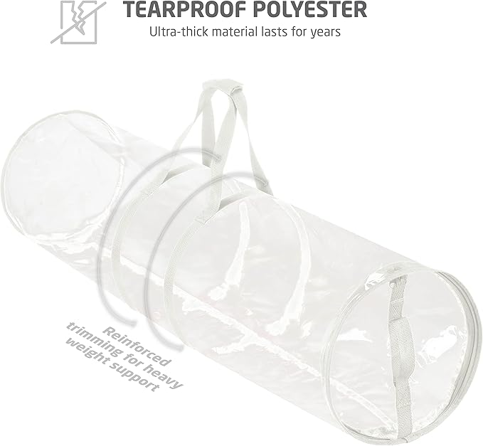 ZOBER Wrapping Paper Organizer – 40 Inch Waterproof Storage for Gift Wrap – Holds 25 Standard Rolls