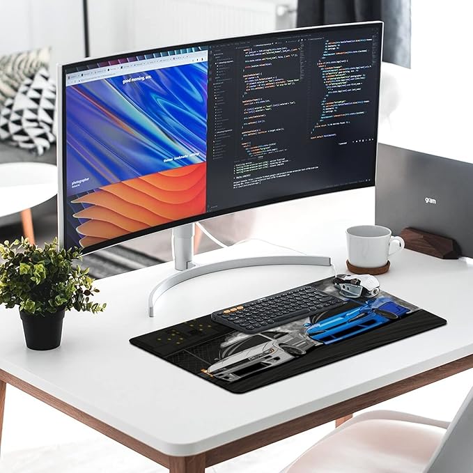 Large Mouse Pad Gaming Drifting S13 and S15 JDM Car Desk Mat Long Big Mousepad Extended Keyboard Computer Pad Office Desk Organizers and Accessories 40X75cm