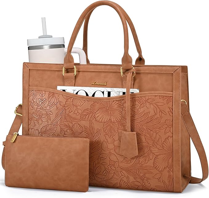 LOVEVOOK Laptop Tote Bag for Women, Office Work Bag Briefcase fit for 15.6 inch Laptop, Large Capacity Teacher Bag Handbag