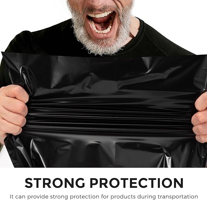Metronic Poly Mailers 10x13 500Pcs,Strong Adhensive Shipping Bags for Clothing,Waterproof Poly Mailer Bags for Shipping, Flexible Shipping Envelopes for Small Business, Mailing Packages Bags Black
