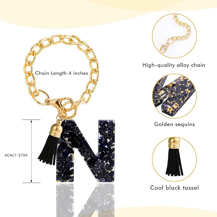 Letter Charm Accessories for Stanley Cup 1 PCS Cute Initial Keychain Handle Charm for Stanley Tumbler for Women