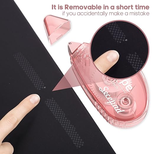 12 Pack Scrapbook Tape, Double Sided Tape Roller for Crafts, Adhesive Glue Runner for Scrapbooking Journal Supplies, Glue Roller School Office Teacher Supply for Kids and Adults, 0.3IN x 26FT