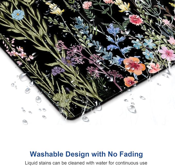 Mouse Pad, Premium-Textured Mouse Mat, Non-Slip Rubber Base Mousepad for Laptop, Computer & PC,9.5×7.9 in,Weeds