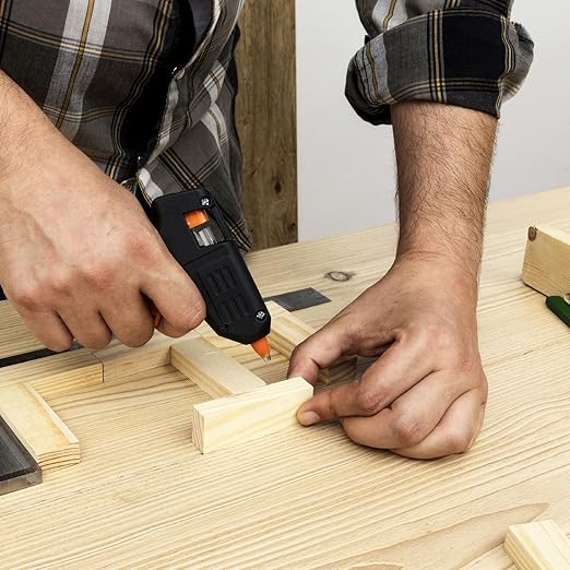 Artellius Mini Hot Glue Sticks - 4 in x 0.27 in, Pack of 200 - Universal Fit Glue Gun Sticks for Scrapbooking & Stamping Supplies - Fast-Melting Strong Bond with Adhesive Rods on Wood & Fabric