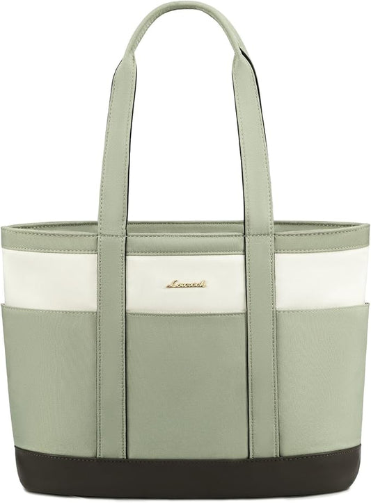 LOVEVOOK Tote Bag for Women，Lightweight Work Bag for Teacher, 15.6 Inch Laptop Bag，Large Shoulder Bag