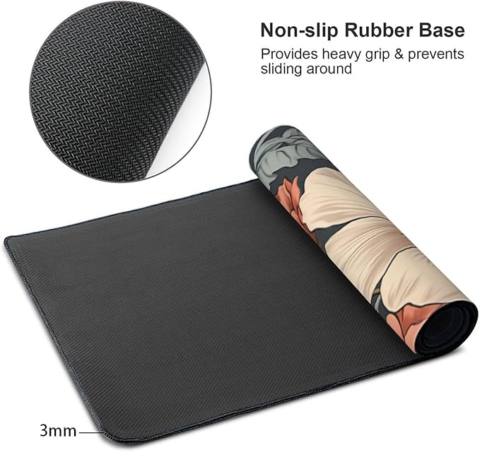 35.4 x 15.7 in, Waterproof XXL Large Mouse Pad for Desk, Extended Keyboard Mouse Mat for Computer Office, Big Laptop Mouse pad, Gaming Pc-Vintage Summer Florals