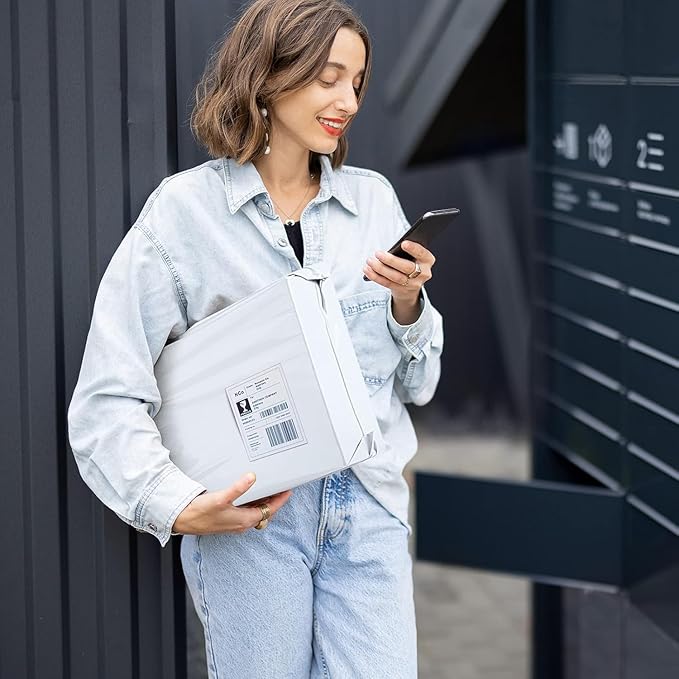 Metronic Poly Mailers 10x13 Inch 500 Pack Shipping Bags for Clothes Bulk,Self Adhesive Shipping Envelopes for Small Business,Waterproof Mailers Poly Bags for Shipping,Packaging Mailing Bags White