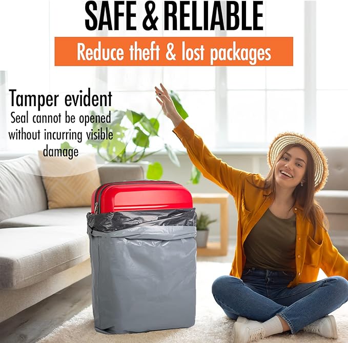 Large Shipping Bags | Jumbo Poly Mailers for clothes | Strong Thick Mailing Bags with Self Adhesive | Self Sealing Shipping Envelopes (17x24-25 Bags)