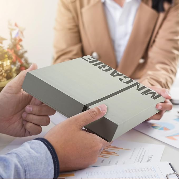 Lined Leather Journals for Writing B5 Large Journaling Notebooks with 100 GSM Thick Paper Journal Notebook for Men & Women with Buckle Closure Travel Work Note Taking Diary, 7.28" x 10.23", Grey