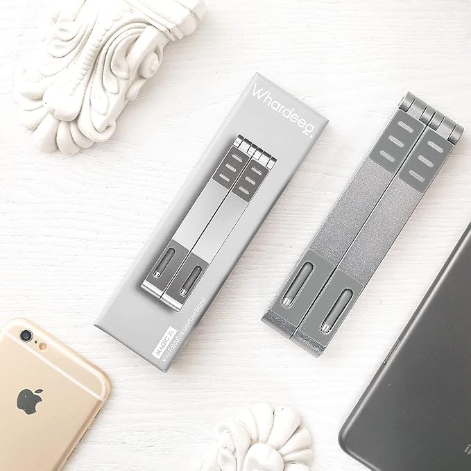 Magic X1, Mini 3-in-1 Multi-Function Laptop Stand, Pocket Size Adjustable Stand, fit Your Phone, Tablet, and Laptop(16'' and Below), Multi Angles Aluminum Ergonomic Device Riser